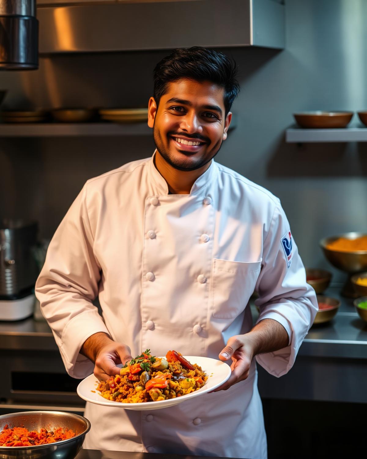 Head chef at Dharmast Indian Kitchen